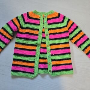 Colorful Striped Kids Cardigan